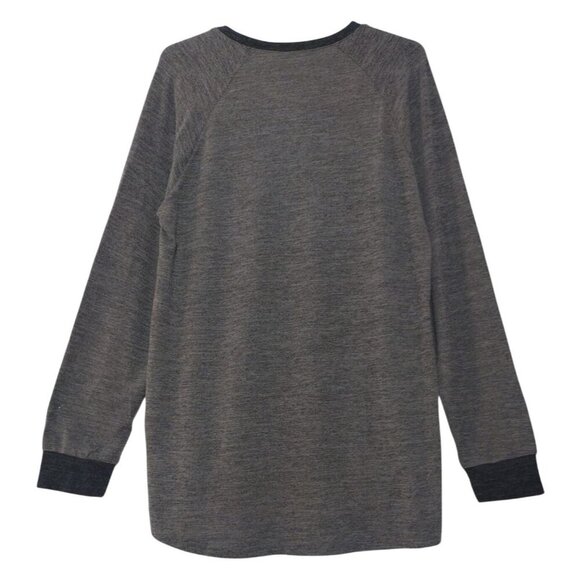 Alishebuy Women's Long Sleeve Grey Sweatshirt with Pockets, Size L. NWT. - Picture 2 of 8